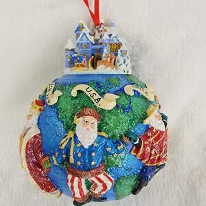 2002 Christopher Radko Santa's Around the World Handmade Ornament